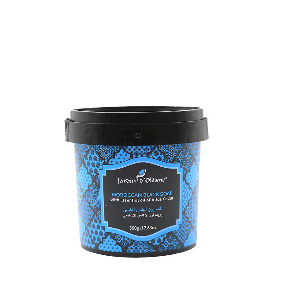 Moroccan Black Soap wih Atlas Cedar Essential Oil 500g