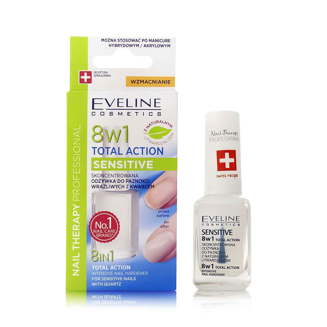 Eveline Cosmetics Nail Therapy 8in1 Total Action For Sensitive Nails 12ml