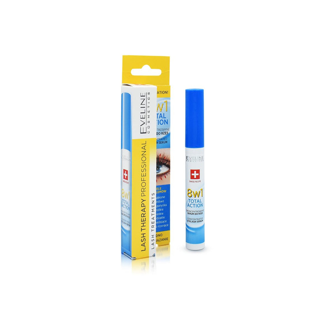 Eveline Cosmetics Concentrated Lash Therapy Prof Eyelash Serum 8in1 10ml