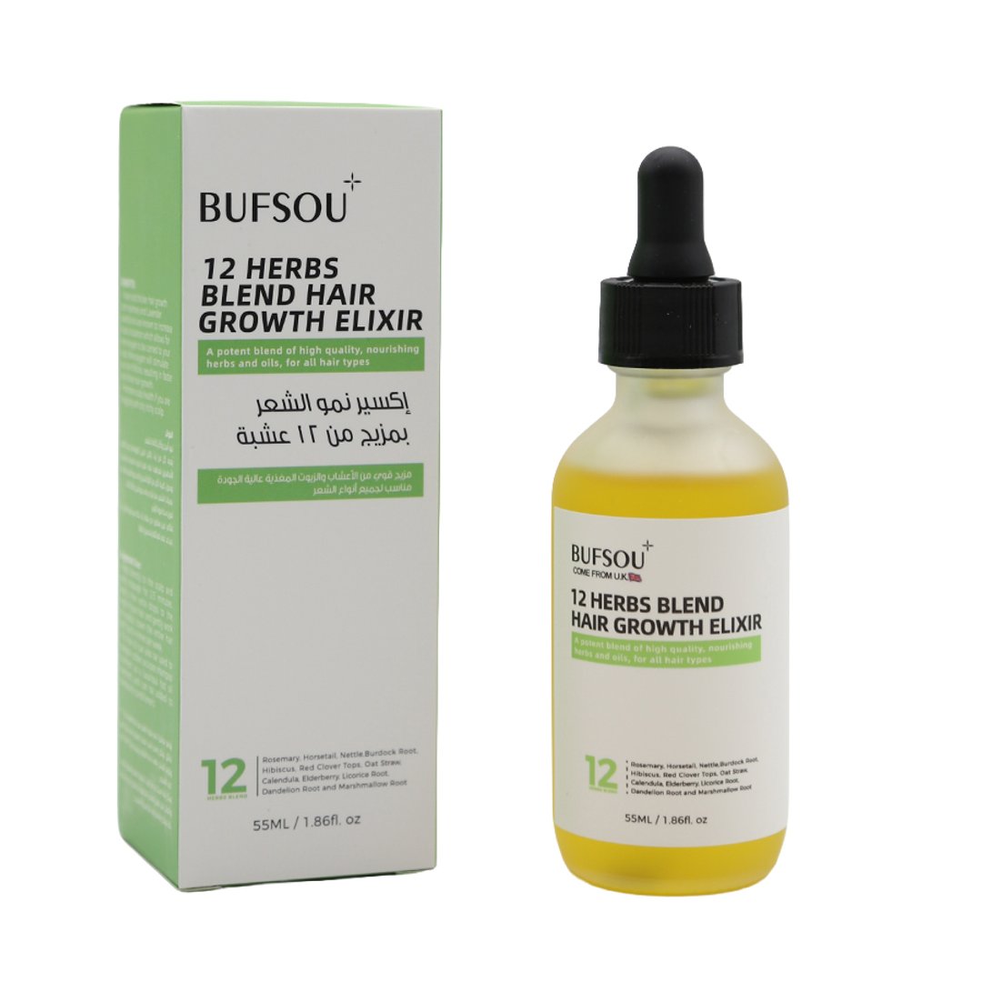 Bufsou 12 Herbs Blend Hair Growth Elixir 55ml