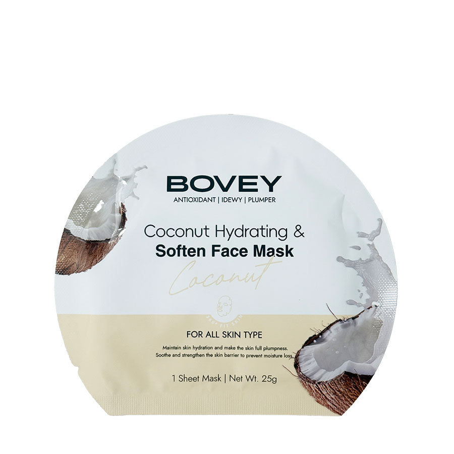 Bovey  Coconut Hydrating &amp; Soften Face Mask25g (Box of 7 Pcs)