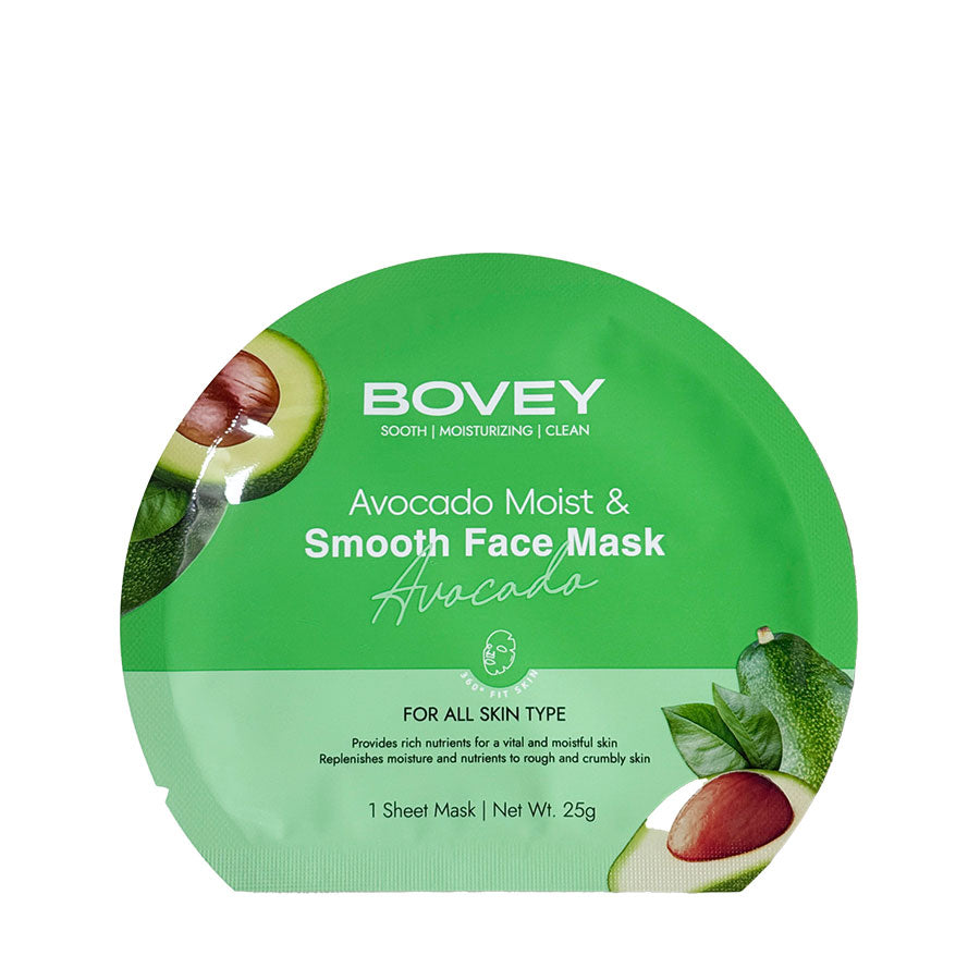 Bovey  Avocado Moist &amp; Smooth Face Mask25g (Box of 7 Pcs)