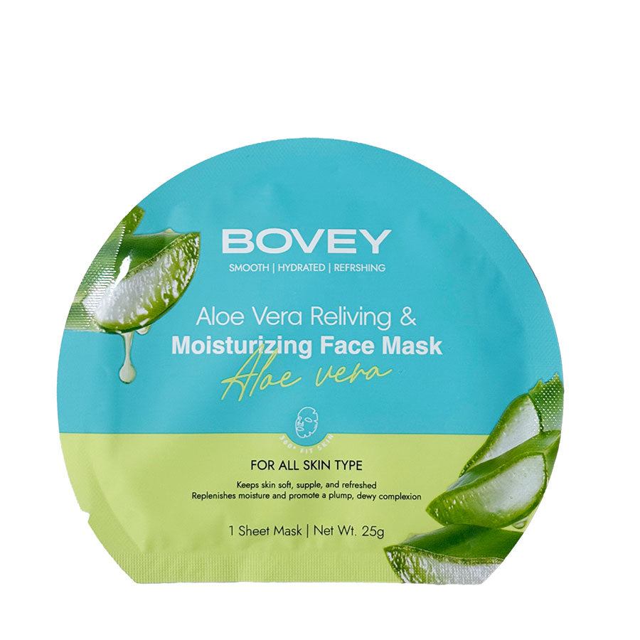 Bovey  Aloe Vera Reliving &amp; Moizturizing Face Mask 25g (Box of 7 Pcs)