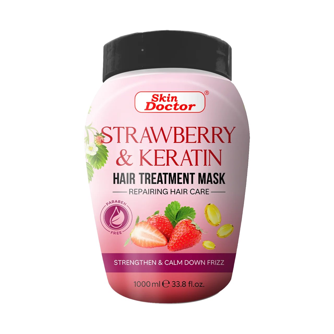 Strawberry &amp; Keratin Hot Oil Hair Treatment 1000ml