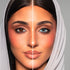 Melanina Colored Lenses Dubai comparison of a irl wearing only one lens